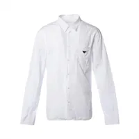 プラクルアン プラダ トライアングルロゴ 23SS コットン シャツ 42 レディース