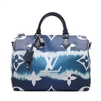 ヴィトン LVエスカル スピーディバンドリエール30 M45146 ブルー RFID反応あり