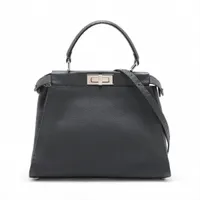 フェンディ ミニピーカブー セレリア レザー×パイソン 2WAY