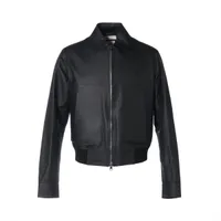 ★未使用★トゥモローランド　レザージャケット　M トゥモローランド レザー ライダースジャケット 46 メンズ ブラック