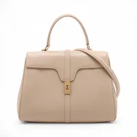 セリーヌ ラゲージ ナノショッパー レザー 2WAYハンドバッグ ベージュ