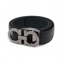 シャネル ココマーク クローバー チェーンベルト GP×革 ブラック