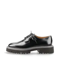 パラブーツ ミカエル ファー×レザー レザーシューズ 4 レディース