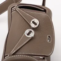 エルメス リンディ ミニ20 トリヨンクレマンス エトゥープ シルバー