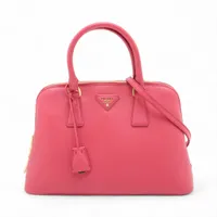 プラダ ナッパソフト ムーン レザー 2WAYハンドバッグ ピンク A3591850