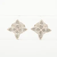 ティファニー ペーパーフラワー タンザナイト ダイヤ ピアス Pt950 7.4