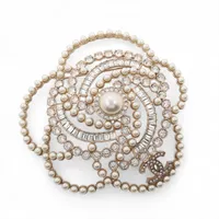 極美品✨シャネル 総レース カメリア ココマーク コサージュ ブローチ ec-19297-1.jpg