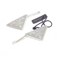 即発送◎プラダ カチューシャ シルバー プラダ トライアングル