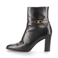 セリーヌ トリオンフ レザー サイドゴアブーツ 36 レディース ブラック