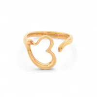 オールドティファニー 1991 リボン ハート リング 750 925 QO7e オールドティファニー 1991 リボン ハート リング 750 925 QO7e