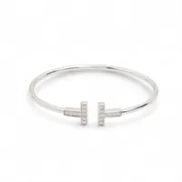 ティファニー バイザヤード 3P ダイヤ ブレスレット 750(PG) 1.7g 直径