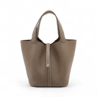 エルメス ピコタンロック22 MM トリヨンクレマンス エトゥープ シルバー金具 K:2025年