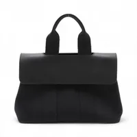 エルメス ヴァルパライソPM トワルシェブロン ブラウン シルバー金具