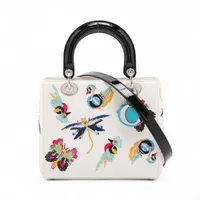 クリスチャンディオール　パテントレザー 36 クリスチャンディオール レディディオール ミディ パテントレザー 2WAY