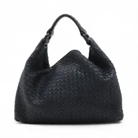 ダンヒル GTロックバッグ レザー ショルダーバッグ ネイビー A3087541