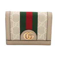 グッチ GGスプリーム デュオニソス 627073 PVC×レザー コンパクト