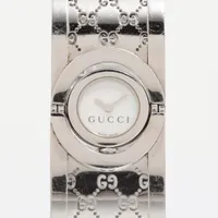 ⭐【美品希少レア】グッチ6000.L.ホワイトフェイス腕時計(稼働品) GUCCI グッチ 1500L スクエアフェイス 腕時計 ステンレススチール/SS