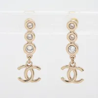 シャネル ココマーク B15B ピアス(両耳用) GP×フェイクパール ゴールド