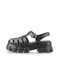 プラダ ラバー サンダル 7 メンズ カーキ G36921 モノリス 三角ロゴ