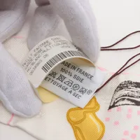 エルメス ツイリー GARDE-ROBE POP CHARMS スカーフ シルク ホワイト