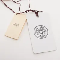 エルメス ツイリー GARDE-ROBE POP CHARMS スカーフ シルク ホワイト