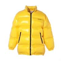 セリーヌ ナイロン ダウンジャケット 44 メンズ グレー 2W771153Q 迷彩