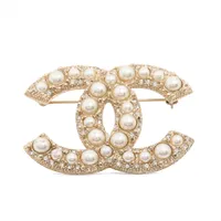 ◇シャネル◇GP×ラインストーン/ココマーク/174/ブローチ/ブランド シャネル ココマーク 174 ブローチ GP×ラインストーン ゴールド の買取