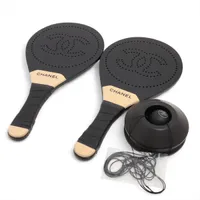 シャネル ココマーク ロゴ ネックストラップ GP×ナイロン ピンク