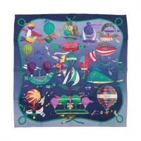 エルメス　カレ90 シルクスカーフ　\"Plumets du Roy\" エルメスカレ90 シルクスカーフ