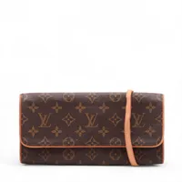 ヴィトン モノグラム ポシェットツインGM M51852 ブラウン