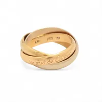 カルティエ トリニティ リング 750(YG×PG×WG) 8.1g 53 YF037156｜中古