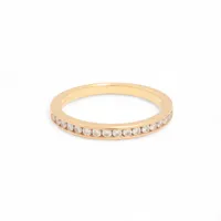 ティファニー ハーフサークル ビーズセッティング ソリテール ダイヤ