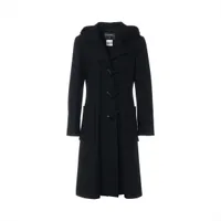 シャネル ココマーク 06A ウール×シルク ダッフルコート 36 レディース