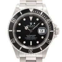 ロレックス サブマリーナーデイト 16610 SS SS AT 黒文字盤 あまりごま1