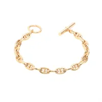 エルメス シェーヌダンクル コントゥール ダイヤ ブレスレット 750(PG