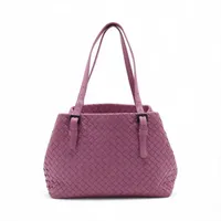 ブルガリ セルペンティ レザー 2WAYハンドバッグ パープル AP134490