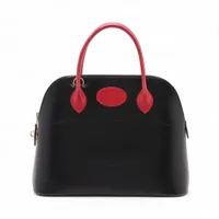 エルメス ボリード31 ボックスカーフ ブラックxルージュヴィフ