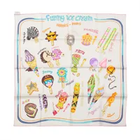 エルメス カレ70 Funny Ice Cream ファニー アイスクリーム スカーフ