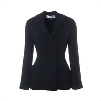 美品2023クリスチャンディオール　バージャケット　アイボリー　シルクウール36 美品2023クリスチャンディオール バージャケット アイボリー シルク