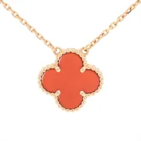 ヴァンクリーフ&アーペル ラッキーアルハンブラ ハート カーネリアン