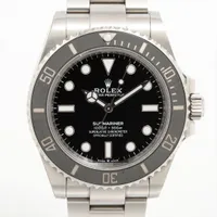 ロレックス サブマリーナー 124060 SS SS AT 黒文字盤