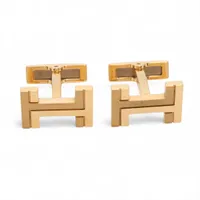 HERMES H・オ・カレ カフス Hロゴ ゴールド カフリンクス 《H・オ・カレ》 | Hermès - エルメス-公式サイト