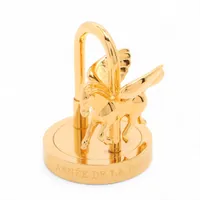 エルメス カデナ ランタン 1991 チャーム GP ゴールド×シルバー