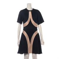 レオナール シルク ワンピース サイズ不明 レディース ブラック jersey