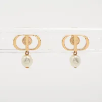 ディオール Petit CD プチCD ピアス(両耳用) GP×フェイクパール