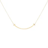 ティファニー Tスマイル スモール ネックレス 750(YG) 3.1g A4029471