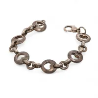 グッチ インターロッキングG ハート ブレスレット 16 925 3.9g レッド