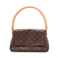 ヴィトン モノグラム ミニルーピング M51147 ブラウン