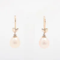 ティファニー オリーブリーフ ピアス(両耳用) 925×パール 2.4g  