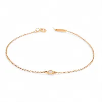 ティファニー バイザヤード 5P ダイヤ ブレスレット 750(YG) 1.3g 直径